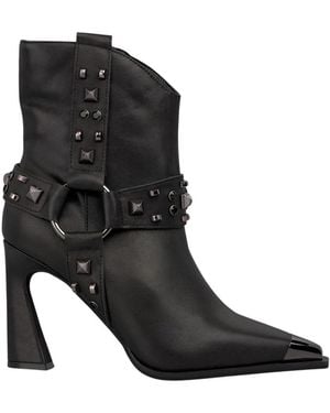 Alma En Pena. Cowboy & Biker Boots - Black