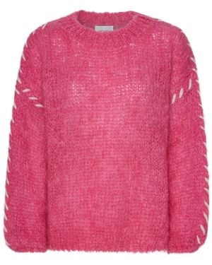 American Dreams Round-Neck Knitwear - Rosa