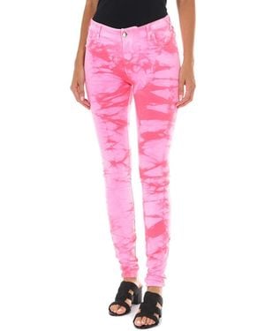 Met Jeans ,Roze ,Katoen Slim Fit Trainingsbroeken Riemlussen