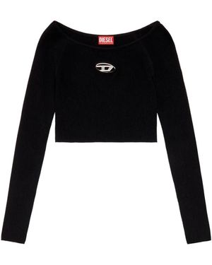 DIESEL Round-Neck Knitwear - Zwart