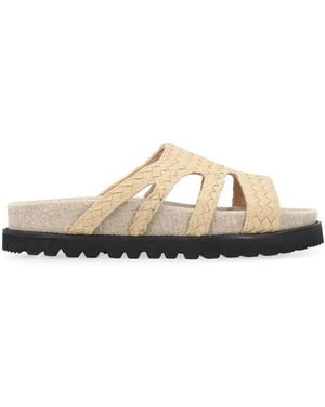 Alberta Ferretti Sliders - Natural