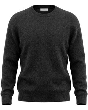Roberto Collina Rundhalspullover Merino Baby Camel - Schwarz