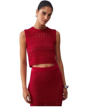 Liu Jo Round-Neck Knitwear - Rouge