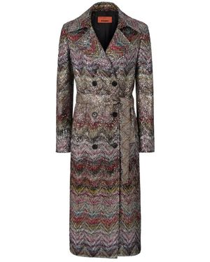Missoni Trench Coats - Marrón