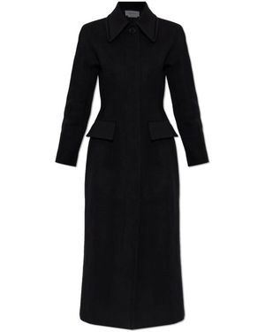 McQueen Single-Breasted Coats - Negro