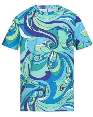 Moschino Blau Baumwolle Regular Fit T-Shirt
