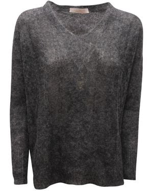 D.exterior V-Neck Knitwear - Grey