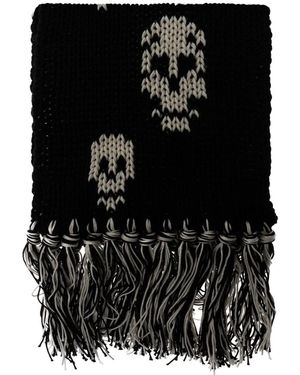 McQueen Winter Scarves - Negro