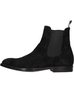 Green George Schoenen ,Zwart ,Suède Suede Beatles Enkellaars