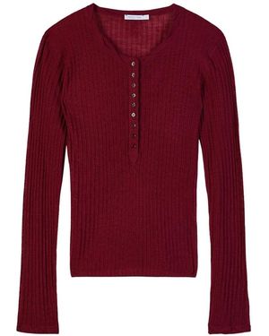 Patrizia Pepe Long Sleeve Tops - Rouge