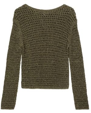 Marc O' Polo Netzpullover Regular Fit - Grün