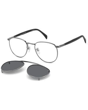 David Beckham Premium Opt + Clip-On Bril - Wit