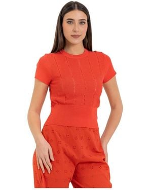 Kocca Trui Met Ronde Hals - Rood
