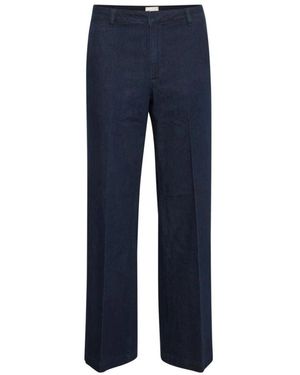 My Essential Wardrobe Broeken ,Blauw ,Katoen Lara 115 Pant