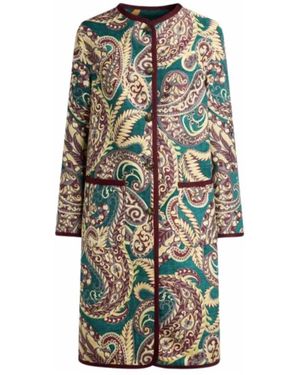 Etro Single-Breasted Coats - Verde