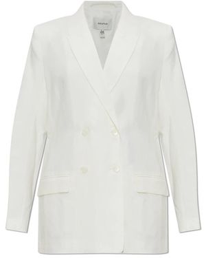 Gestuz Double-Breasted Blazer - Wit