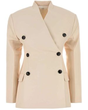 Co. Hellrosa Viskose-Blazer - Natur