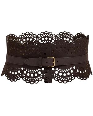 Alaïa Bustier Riem - Zwart