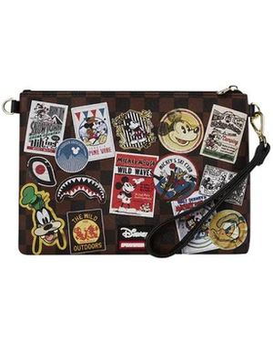 Sprayground Tassen ,Veelkleurig ,Mickey Mouse Global Mogul Crossover Clutch - Zwart