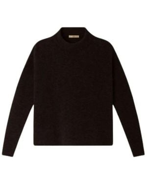 Sessun Truien & Vesten ,Bruin ,Wol Kunlun Knit - Zwart