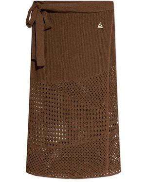 Akep Midi Skirts - Marrón
