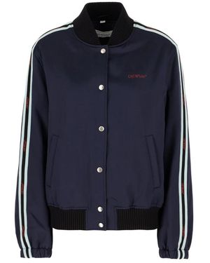 Off-White c/o Virgil Abloh Stripe Detail Jacket - Blauw