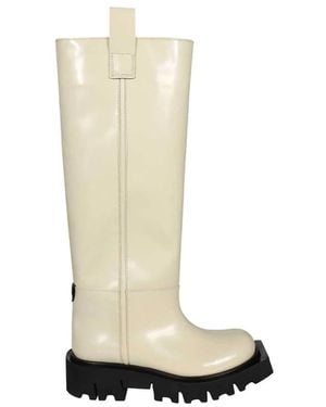 MSGM High Boots - Natural