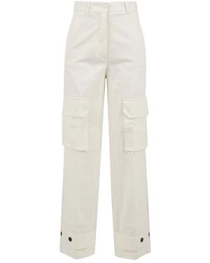 Beatrice B. Straight Trousers - White
