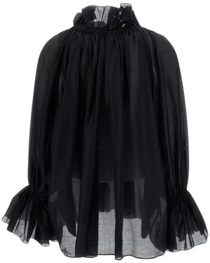 Thelatest Muslin Blouse - Zwart