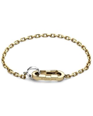 Gucci Accessoires ,Geel ,Link To Love Armband - Metallic