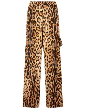Roberto Cavalli Wide Trousers - Natural