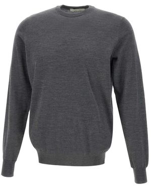 FILIPPO DE LAURENTIIS Round-Neck Knitwear - Grey