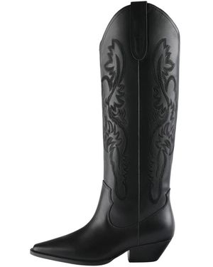 L37 Country Roads Cowboy Boots - Schwarz