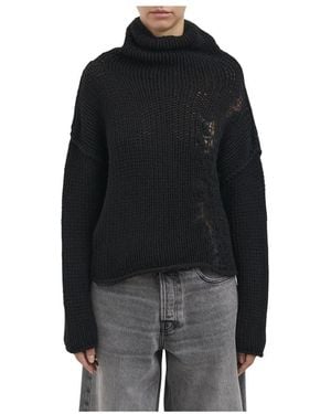 Isabel Benenato Turtlenecks - Black