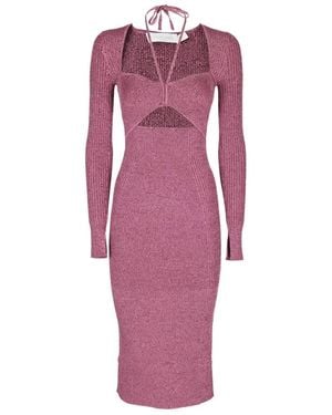 Jonathan Simkhai Knitted Dresses - Purple