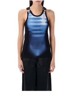 Jean Paul Gaultier Sleeveless Tops - Blue
