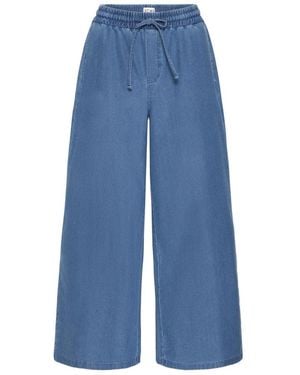 Ichi Kate Denim Wide Jeans - Blauw