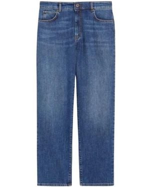 Weekend by Maxmara Vintage Stijl Denim Broek - Blauw