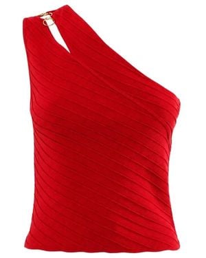 Nenette Sleeveless Tops - Rojo