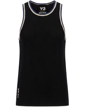 Y-3 Tops ,Zwart ,Wb Knit Tank