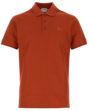 Burberry Polo Shirts - Rojo