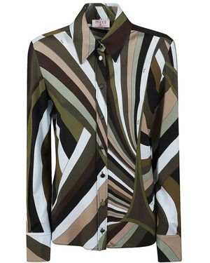 PUCCI Overhemden ,Veelkleurig ,Shirt - Zwart