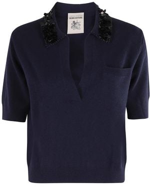 Semicouture Polo Shirts - Blauw
