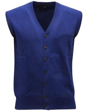 Tonello M0032 01M0520 Woll-/Kaschmir-Weste - Blau