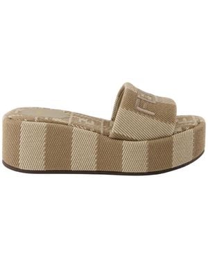 Fendi Wedges - Brown