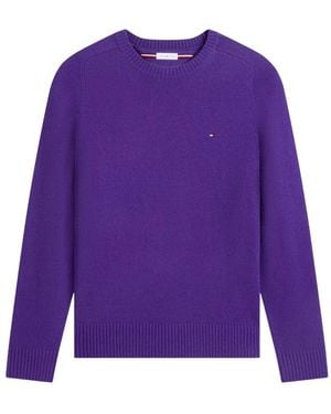Tommy Hilfiger Round-Neck Knitwear - Morado