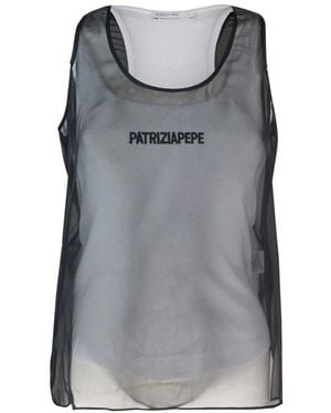 Patrizia Pepe Sleeveless Tops - Grey