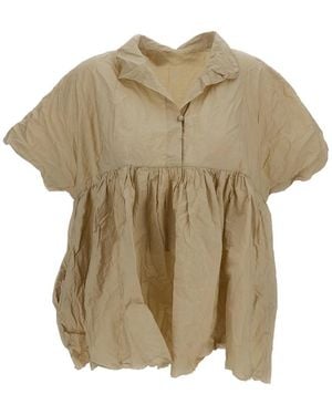 Daniela Gregis Overhemden ,Katoen Aria Shirt - Naturel