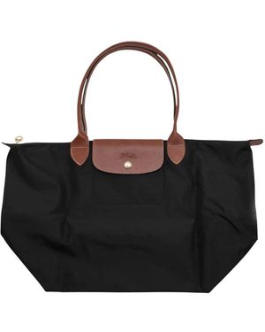 Longchamp Shopping Bags - Black