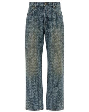 Balmain Straight Fit Jeans - Blue